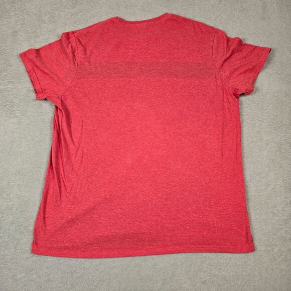 Goodfellow Shirt Mens Extra Large Coral Chest Stripes Colorblock Stripe Casual - Picture 4 of 7